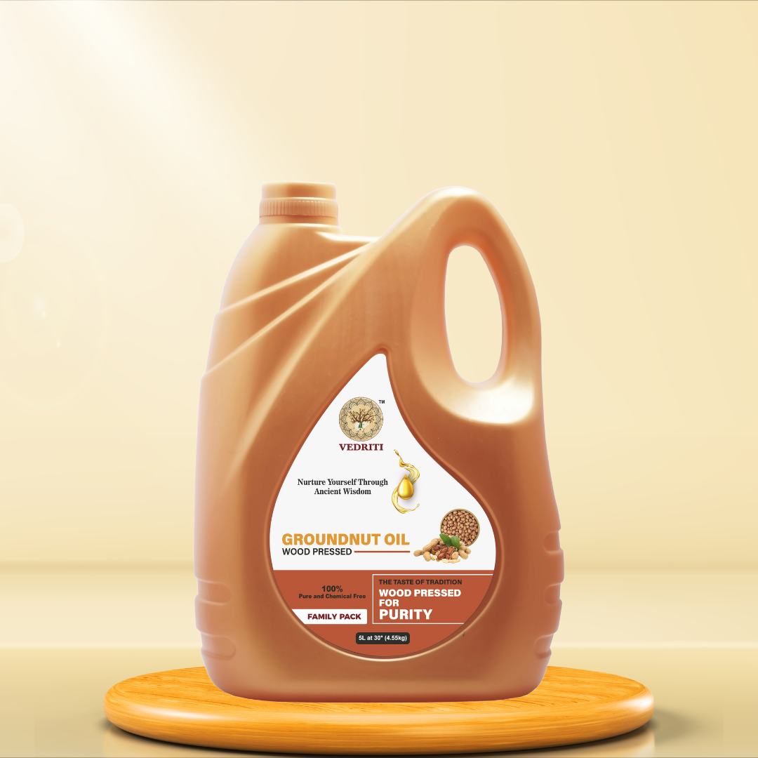 Wood Pressed Groundnut Oil