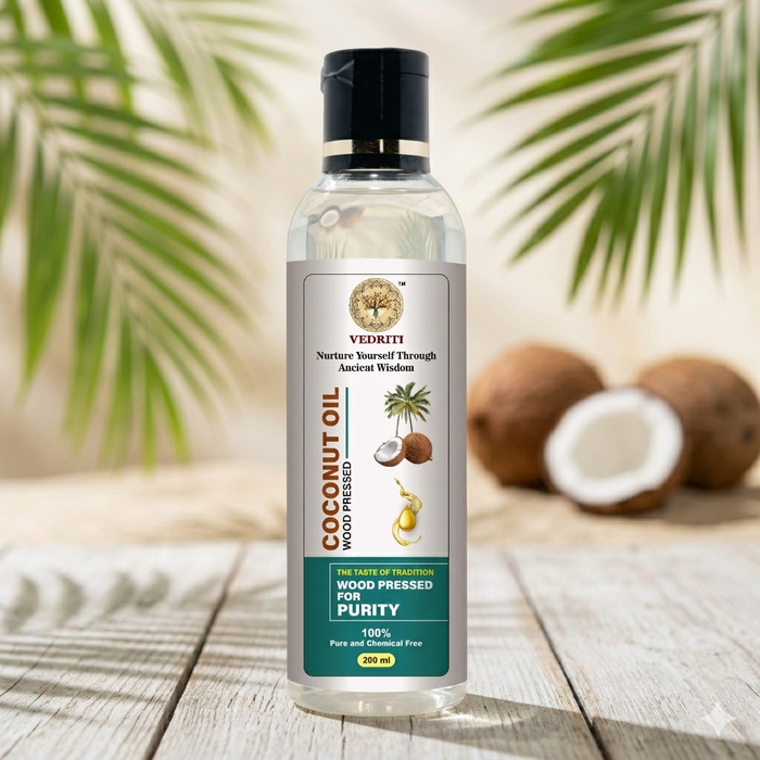Pure Wood-Pressed Coconut Oil Inspired by Coastal Tradition(200ml)