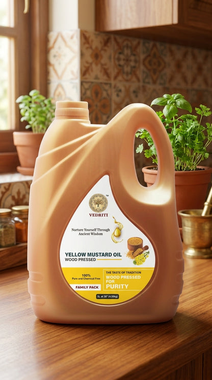 Vedriti Yellow Mustard Oil (Wood Pressed)