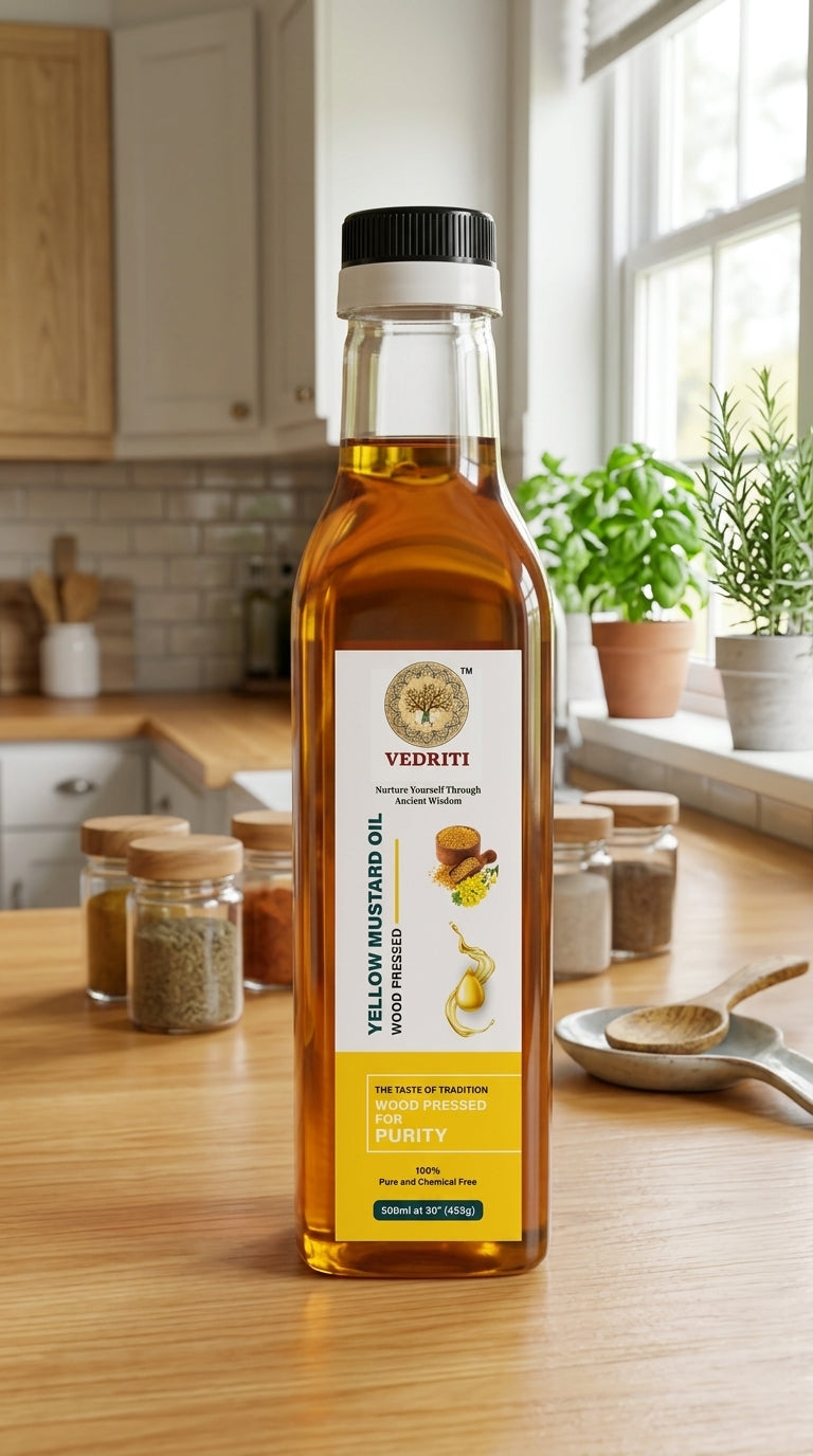 Vedriti Yellow Mustard Oil (Wood Pressed)