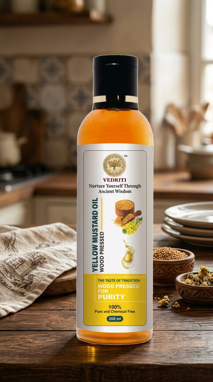 Vedriti Yellow Mustard Oil (Wood Pressed)