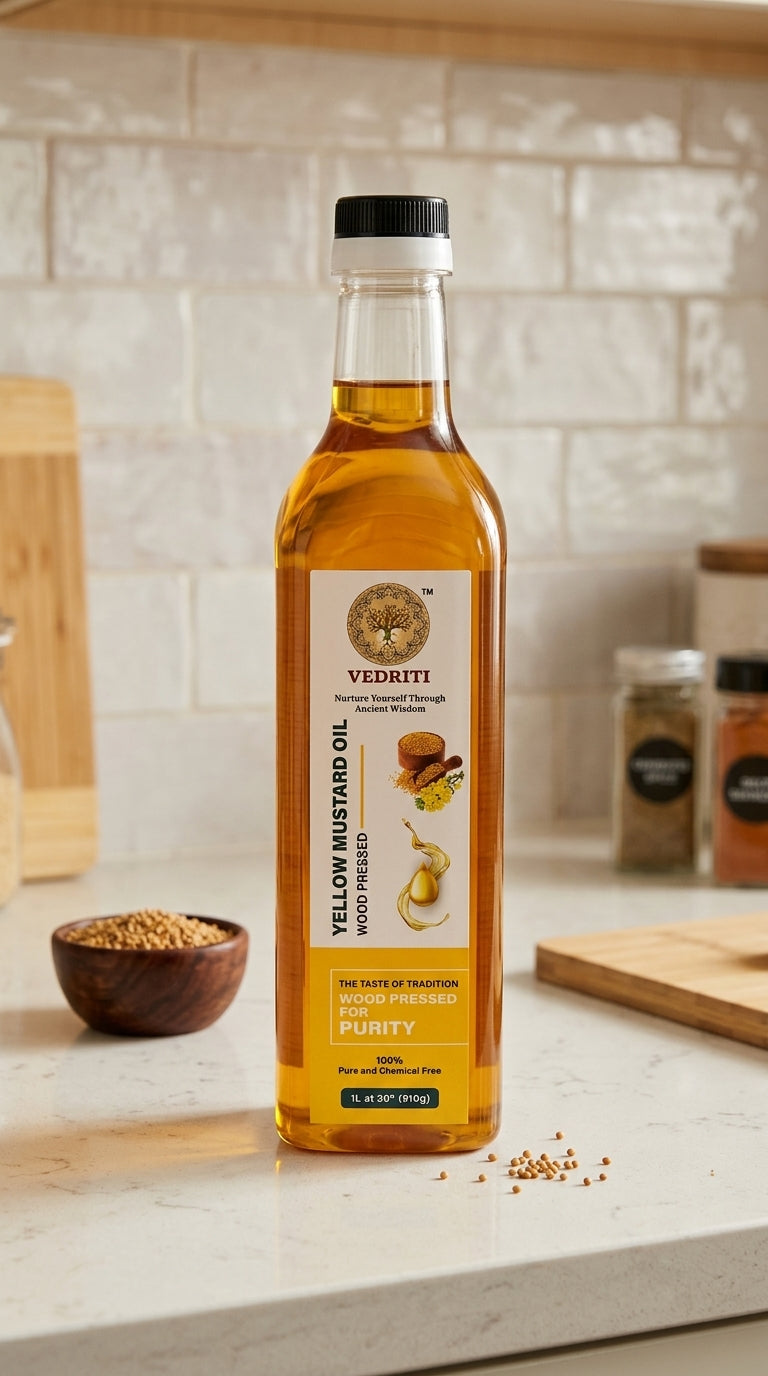 Vedriti Yellow Mustard Oil (Wood Pressed)