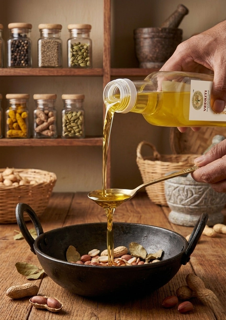 Vedriti Wood-Pressed Groundnut Oil