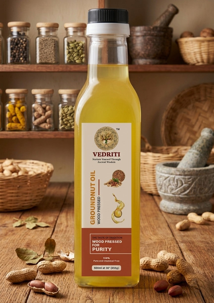 Vedriti Wood-Pressed Groundnut Oil