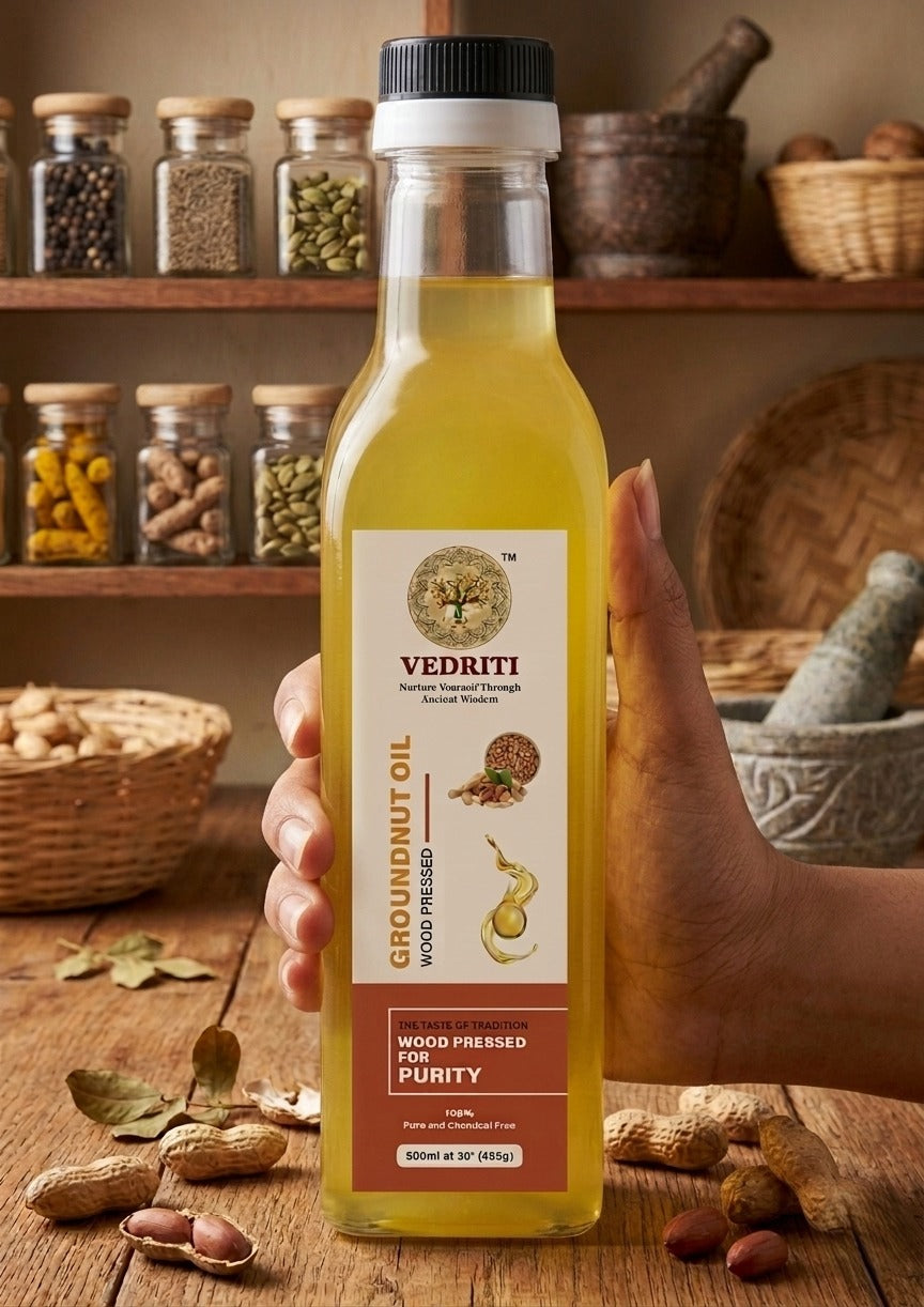 Vedriti Wood-Pressed Groundnut Oil