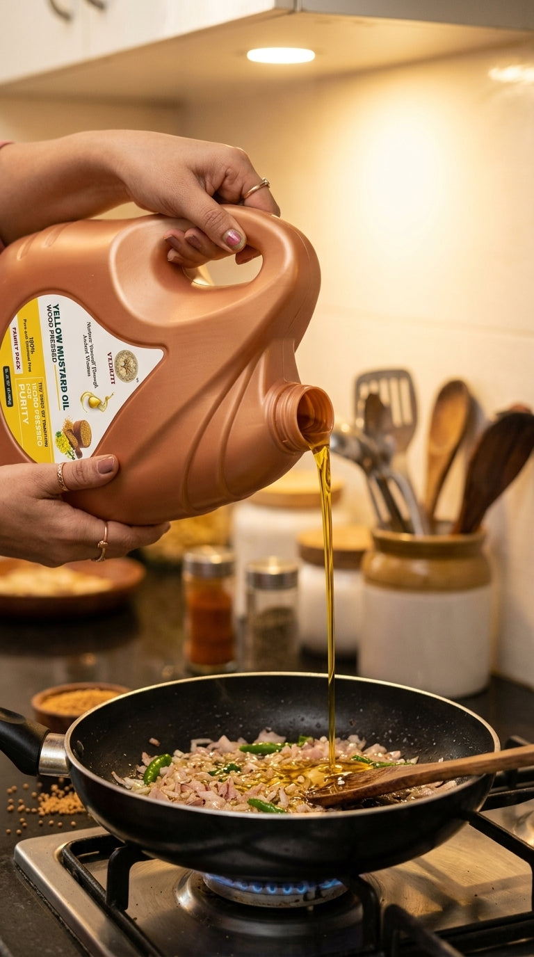 Vedriti Yellow Mustard Oil (Wood Pressed)