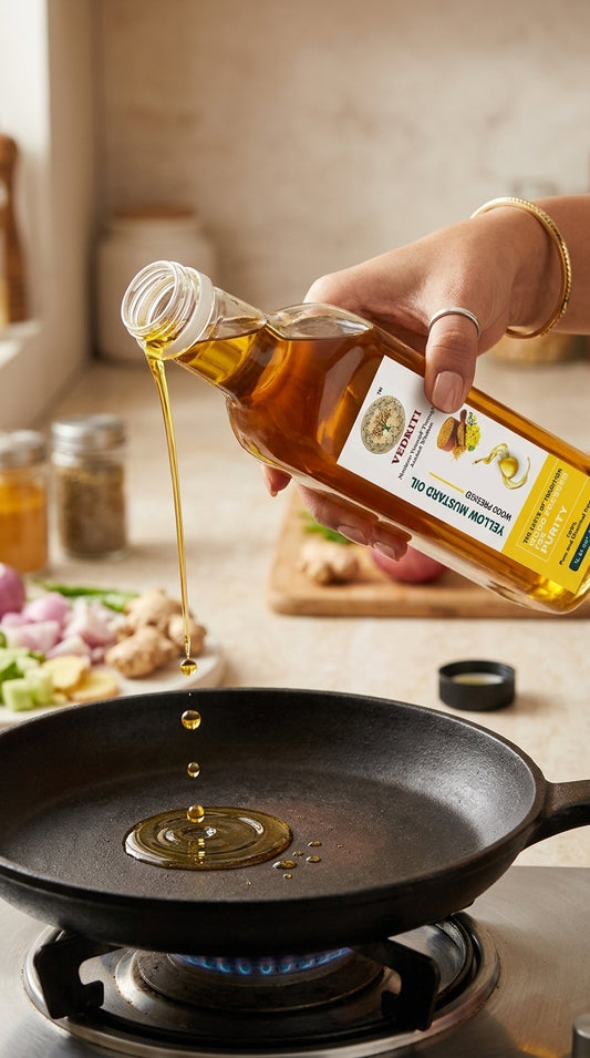 Vedriti Yellow Mustard Oil (Wood Pressed)