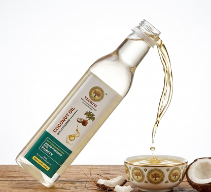 Vedriti Wood-Pressed Coconut Oil – Pure Tradition, Natural Goodness (500ml)