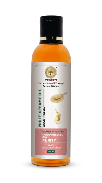 Vedriti Wood-Pressed White Sesame Oil – Classic Edition