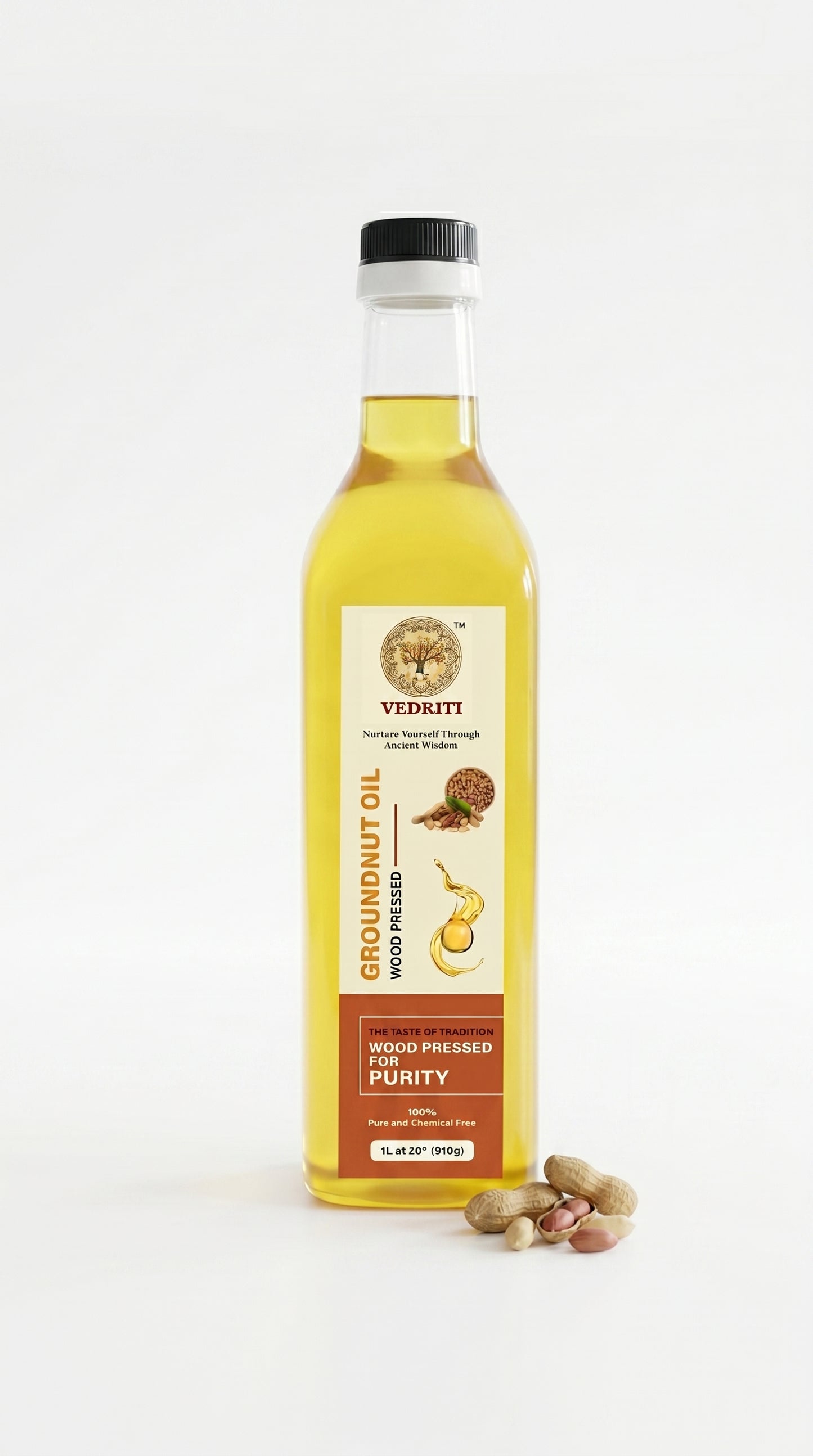 Vedriti Wood-Pressed Groundnut Oil