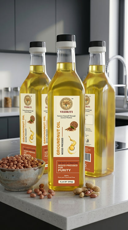 Vedriti Wood-Pressed Groundnut Oil