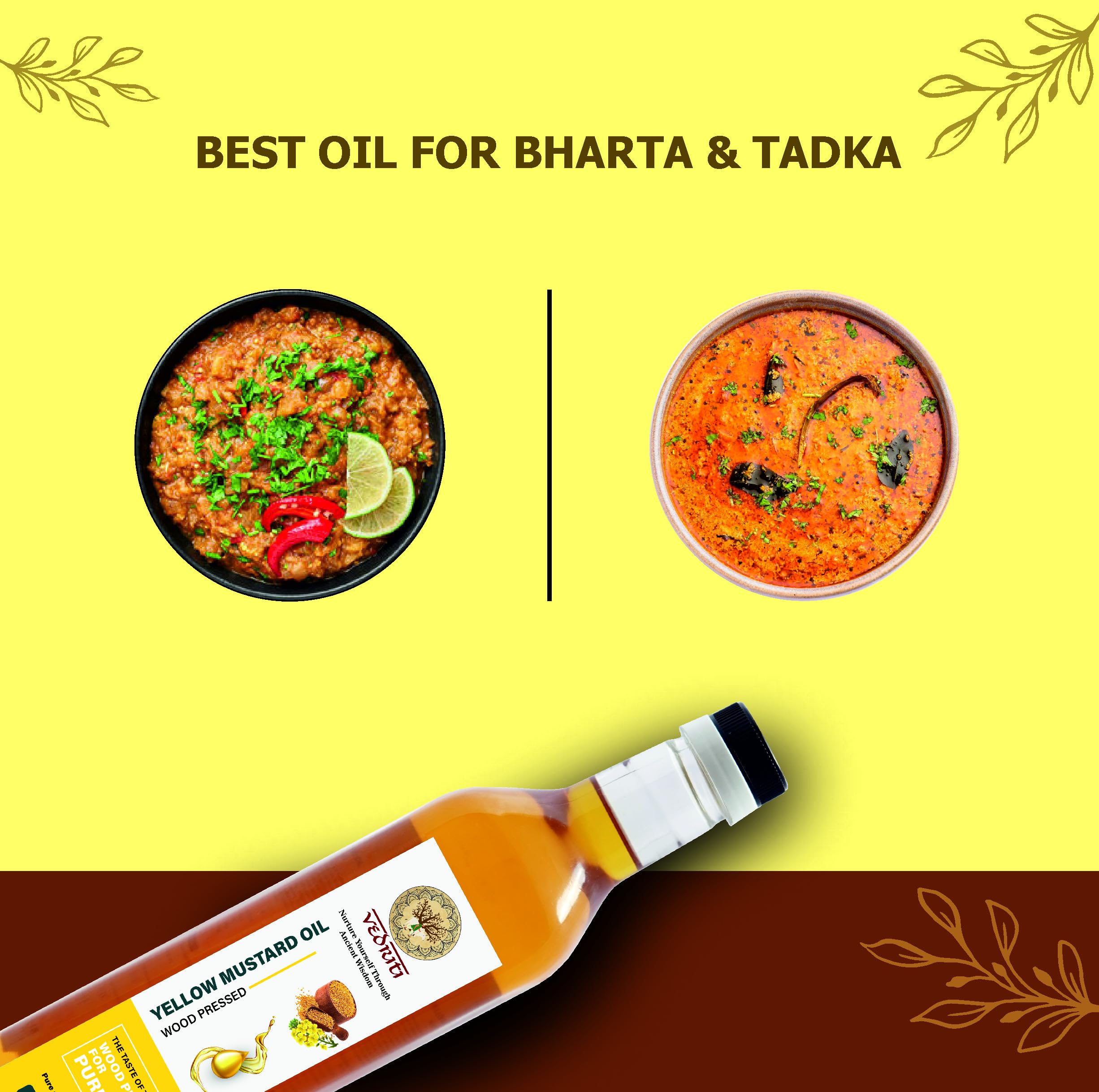 Wood Pressed Yellow Mustard Oil